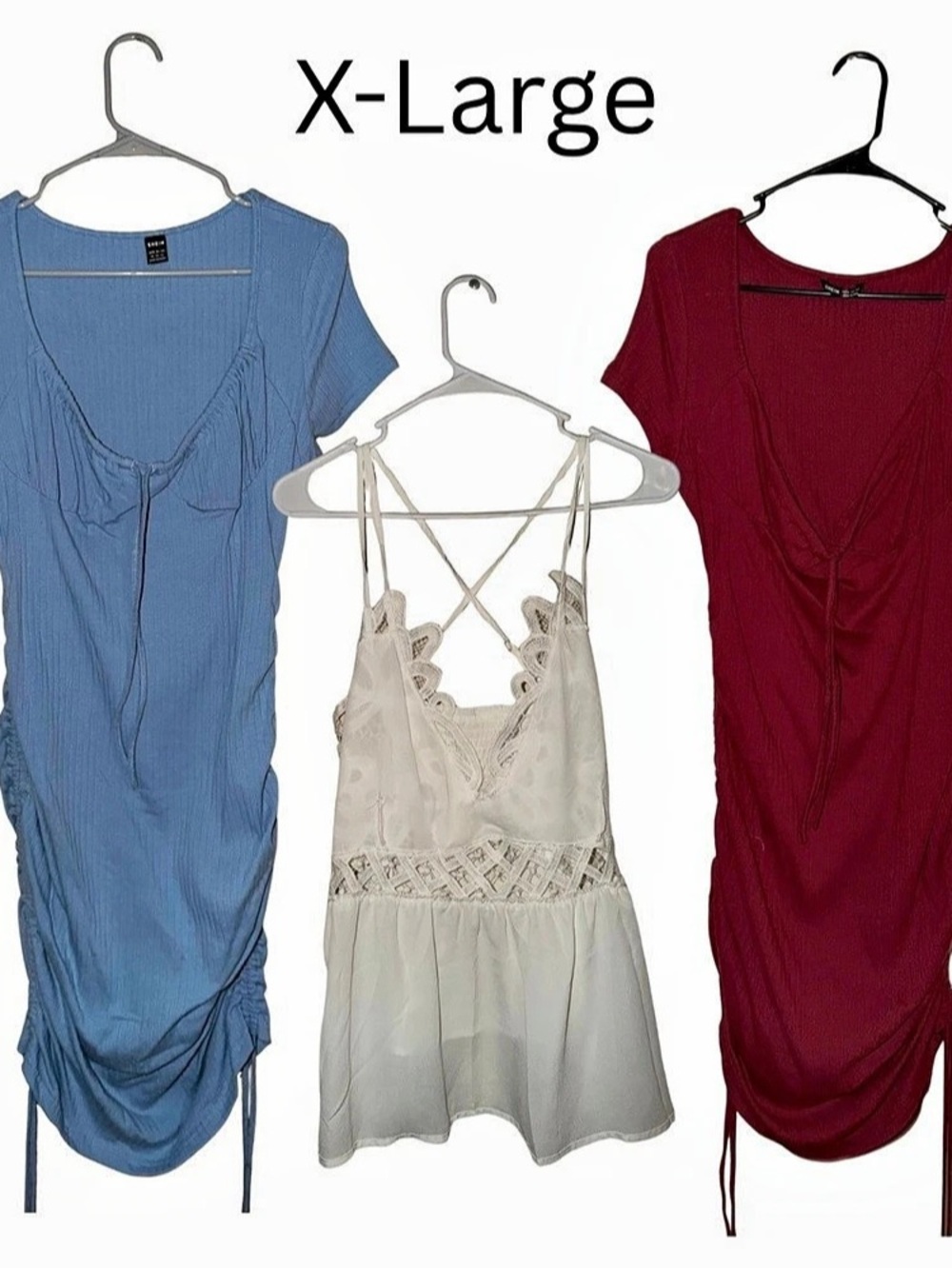 SHEIN White Blouse and 2 dresses bundle